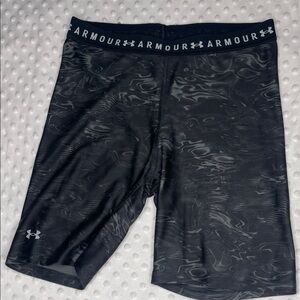 Under Armour Black Patterned Athletic Shorts